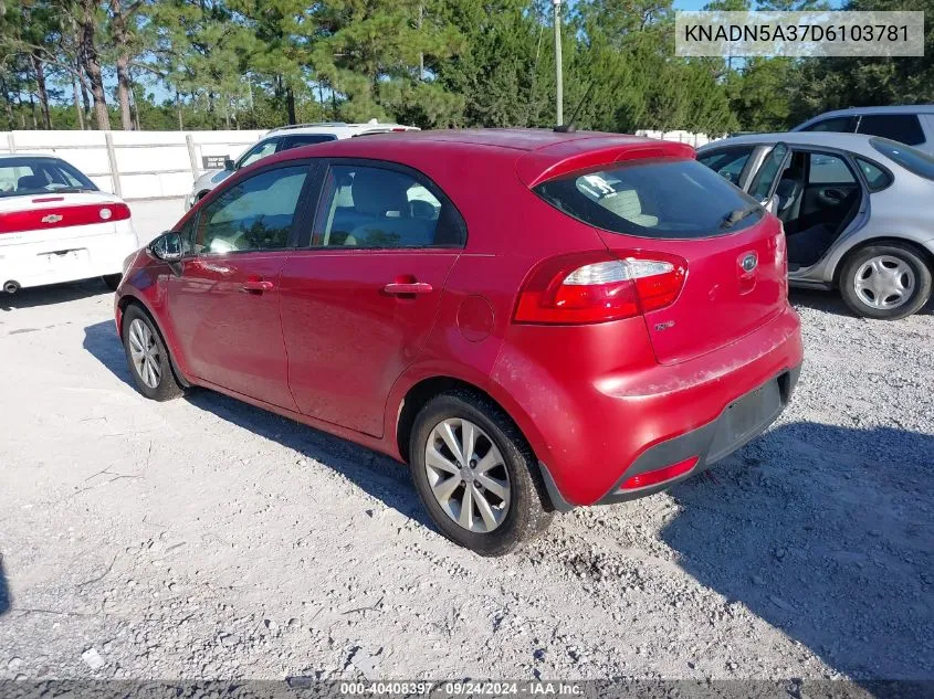 KNADN5A37D6103781 2013 Kia Rio Ex