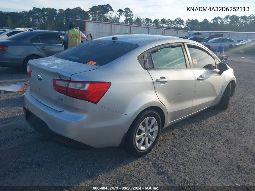 KNADM4A32D6252113 2013 Kia Rio Lx