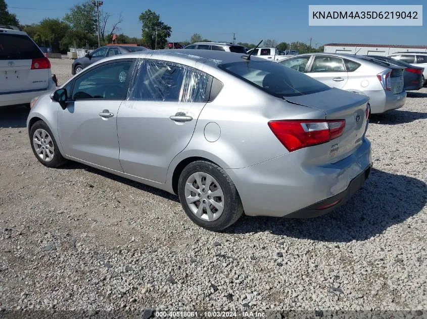 KNADM4A35D6219042 2013 Kia Rio Lx