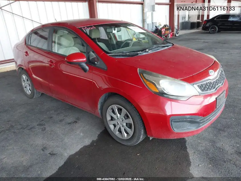 KNADN4A31D6116133 2013 Kia Rio Ex