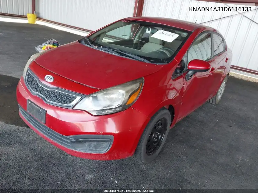 KNADN4A31D6116133 2013 Kia Rio Ex