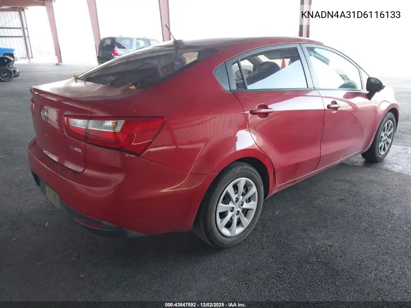 KNADN4A31D6116133 2013 Kia Rio Ex