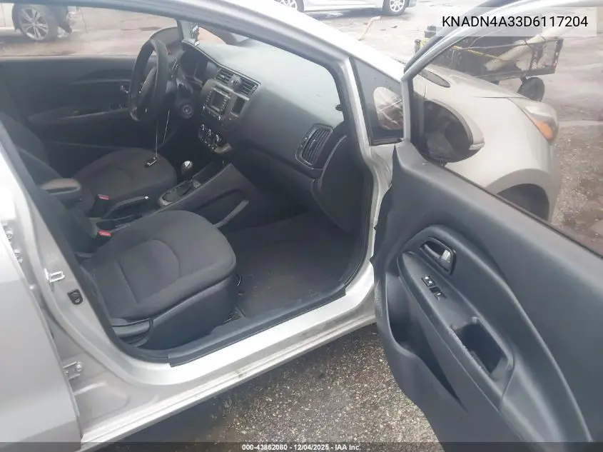 KNADN4A33D6117204 2013 Kia Rio Ex