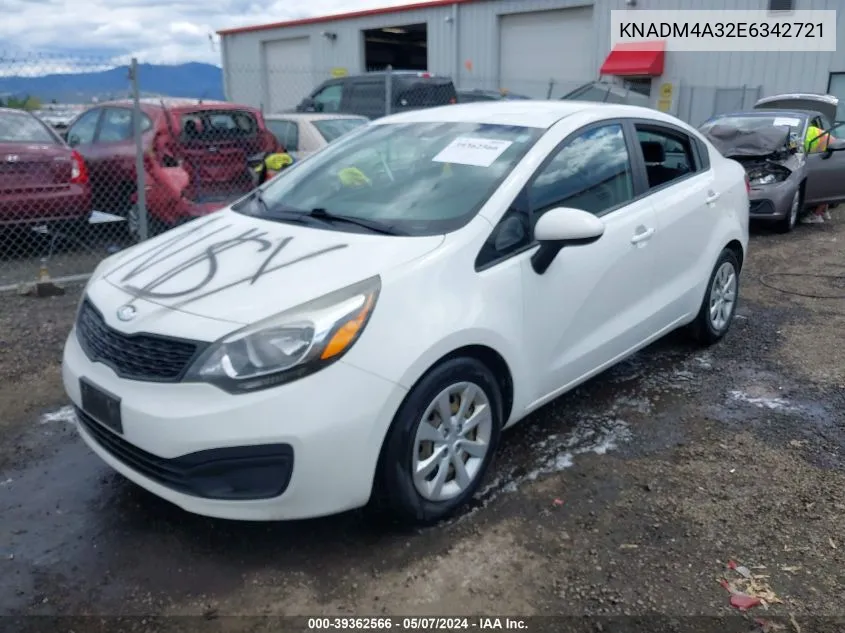 KNADM4A32E6342721 2014 Kia Rio Lx