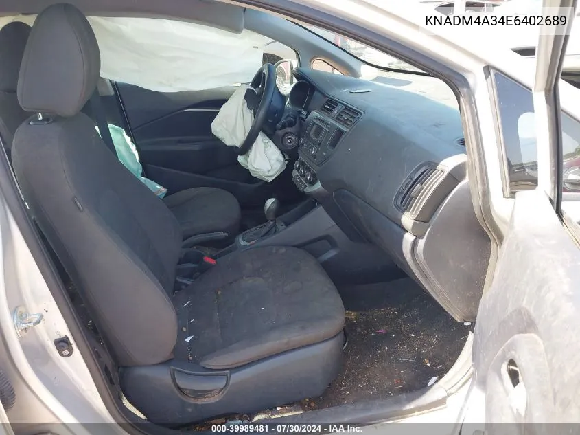 KNADM4A34E6402689 2014 Kia Rio Lx