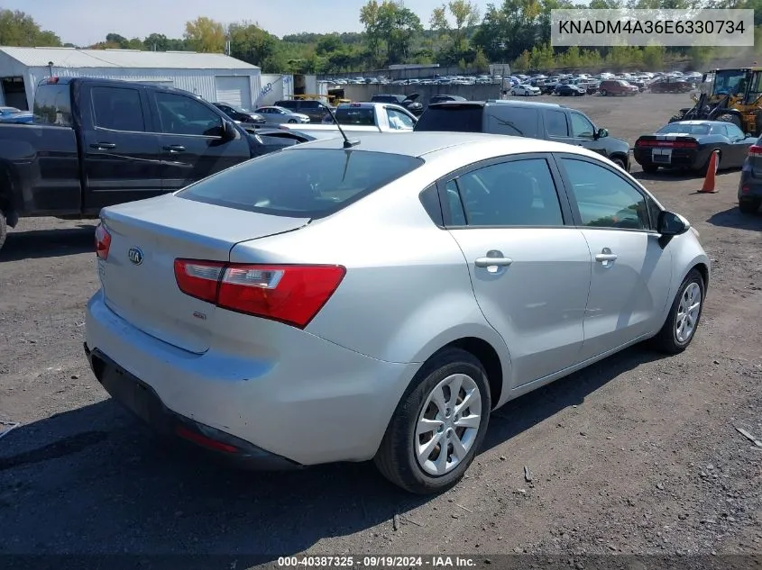 KNADM4A36E6330734 2014 Kia Rio Lx