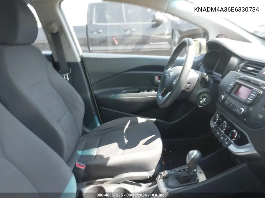 KNADM4A36E6330734 2014 Kia Rio Lx