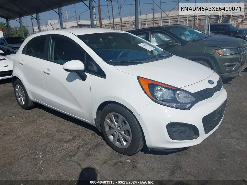 KNADM5A3XE6409071 2014 Kia Rio Lx