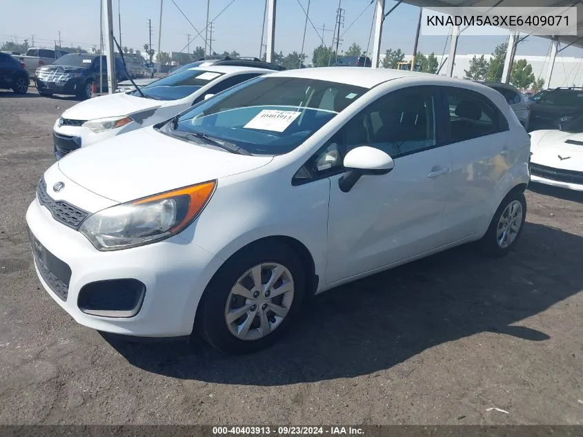 KNADM5A3XE6409071 2014 Kia Rio Lx