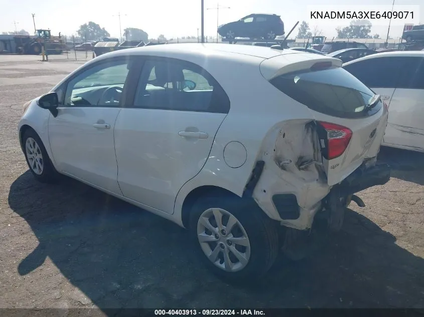 KNADM5A3XE6409071 2014 Kia Rio Lx