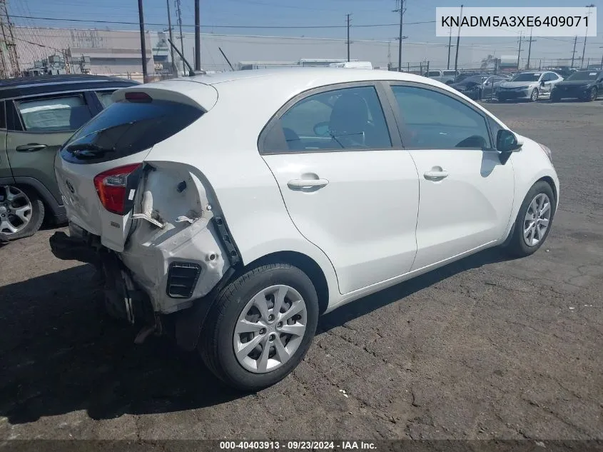 KNADM5A3XE6409071 2014 Kia Rio Lx