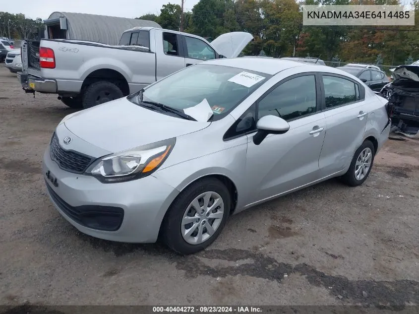 KNADM4A34E6414485 2014 Kia Rio Lx