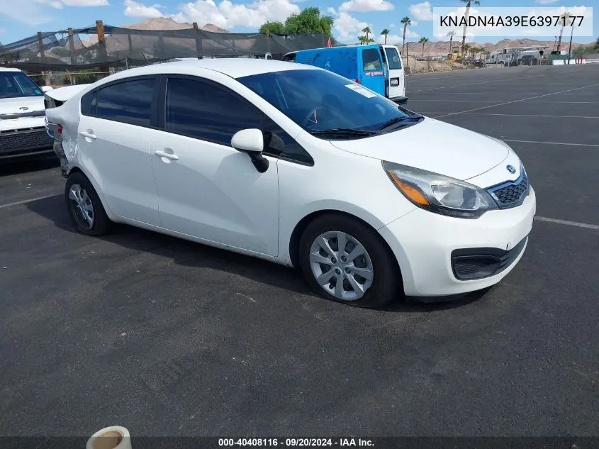 KNADN4A39E6397177 2014 Kia Rio Ex