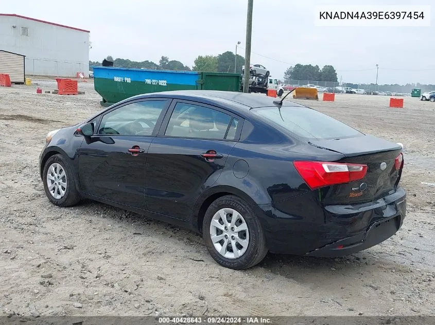 KNADN4A39E6397454 2014 Kia Rio Ex