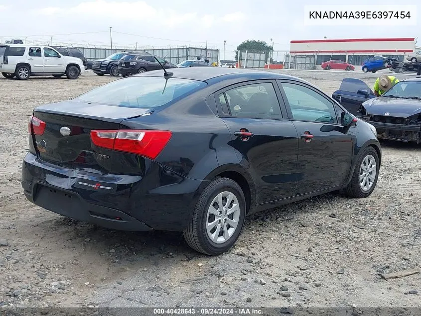 KNADN4A39E6397454 2014 Kia Rio Ex