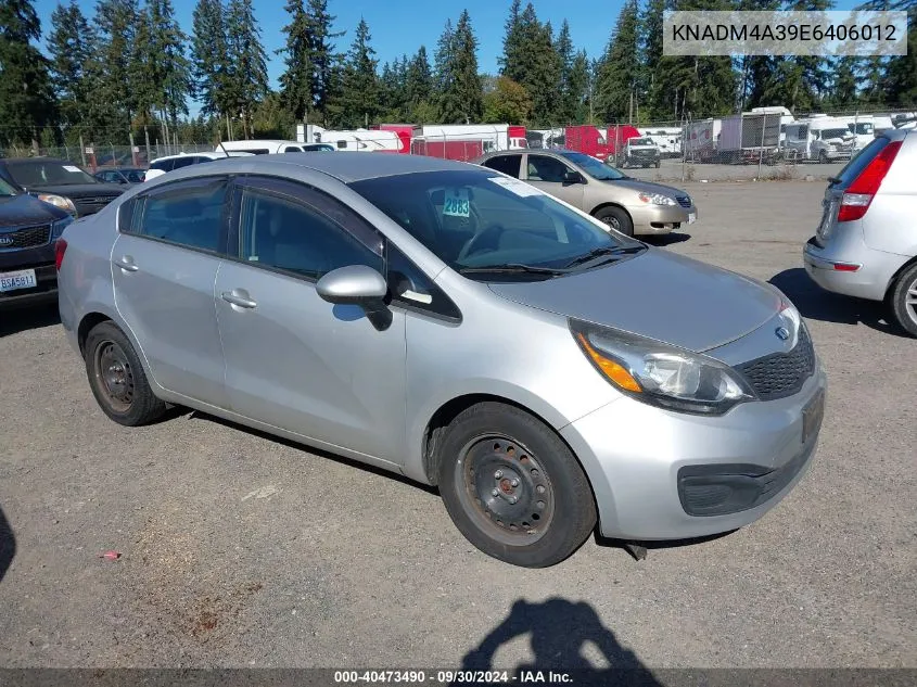 KNADM4A39E6406012 2014 Kia Rio Lx