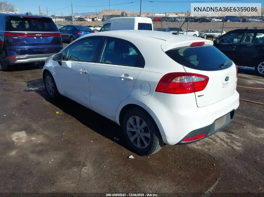 KNADN5A36E6359086 2014 Kia Rio Ex