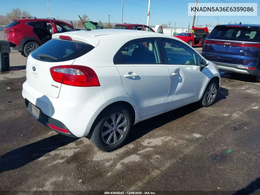 KNADN5A36E6359086 2014 Kia Rio Ex