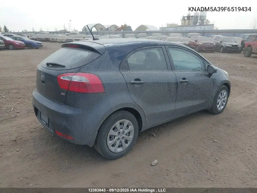 KNADM5A39F6519434 2015 Kia Rio Ex/Lx/Lx+/Sx