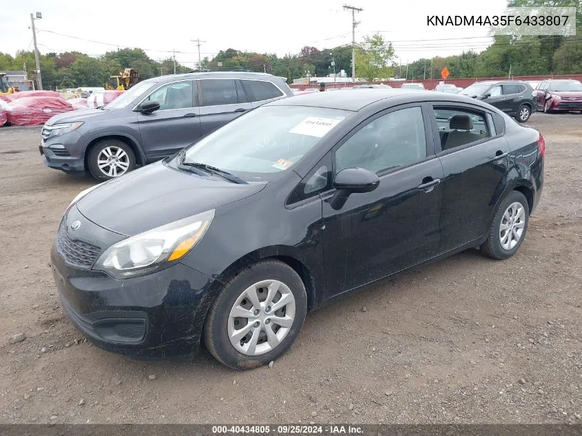 KNADM4A35F6433807 2015 Kia Rio Lx