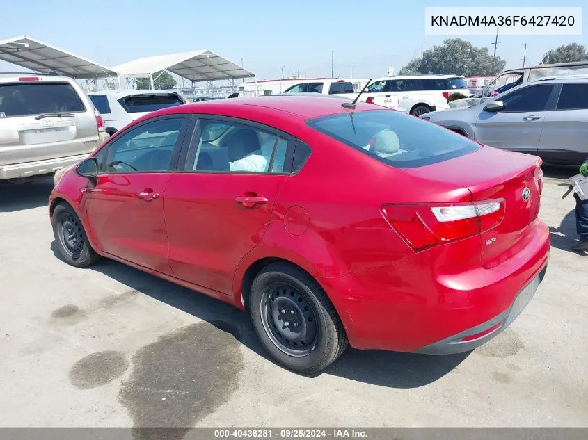 KNADM4A36F6427420 2015 Kia Rio Lx