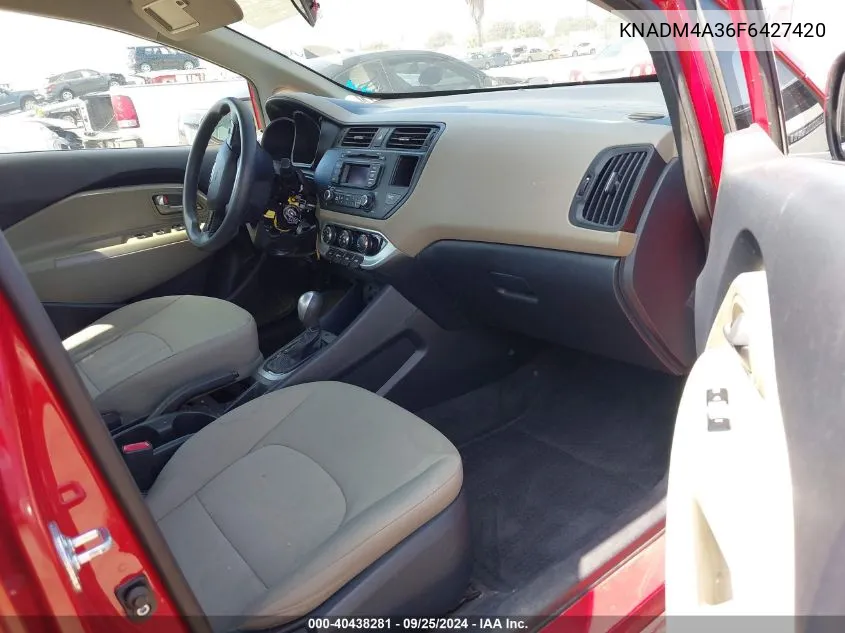 KNADM4A36F6427420 2015 Kia Rio Lx