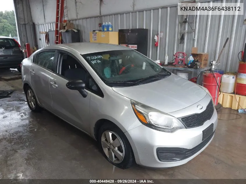 KNADM4A36F6438112 2015 Kia Rio Lx