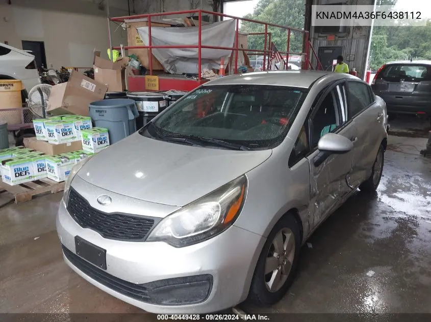 KNADM4A36F6438112 2015 Kia Rio Lx