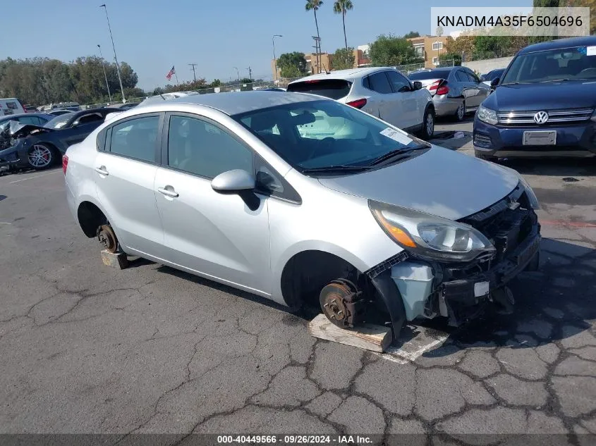 KNADM4A35F6504696 2015 Kia Rio Lx