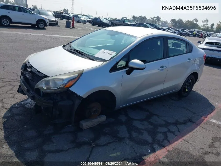 KNADM4A35F6504696 2015 Kia Rio Lx