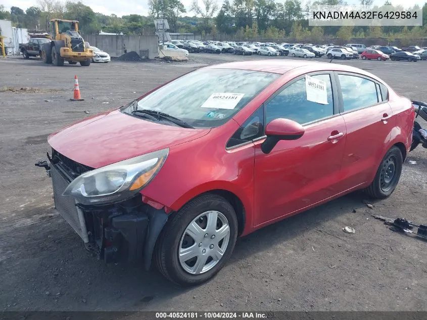 KNADM4A32F6429584 2015 Kia Rio Lx