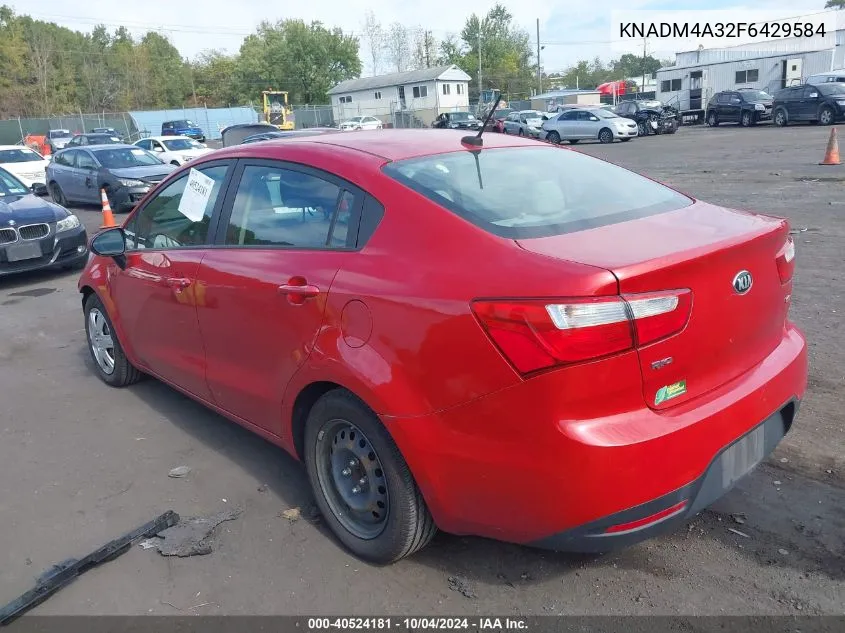 KNADM4A32F6429584 2015 Kia Rio Lx