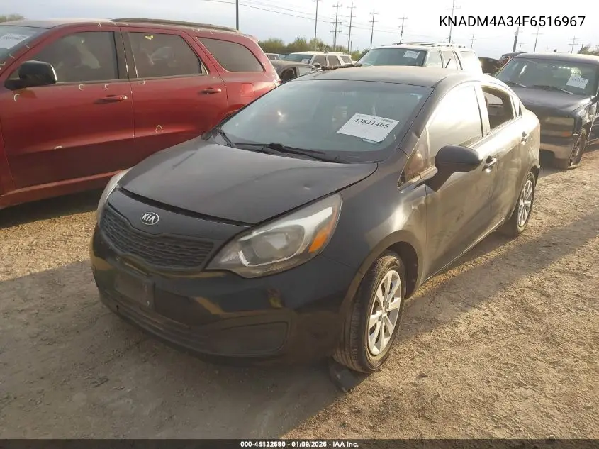 KNADM4A34F6516967 2015 Kia Rio Lx