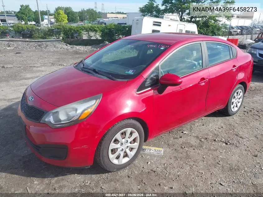 2015 Kia Rio Lx VIN: KNADM4A39F6458273 Lot: 45213651