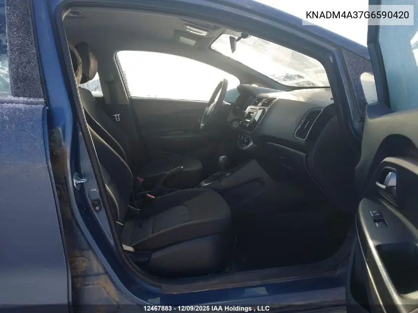 KNADM4A37G6590420 2016 Kia Rio Ex/Ex+ W/Sunroof/Lx/Lx+/Lx+ Eco/Sx