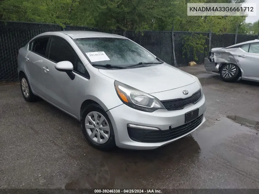 KNADM4A33G6661712 2016 Kia Rio Lx