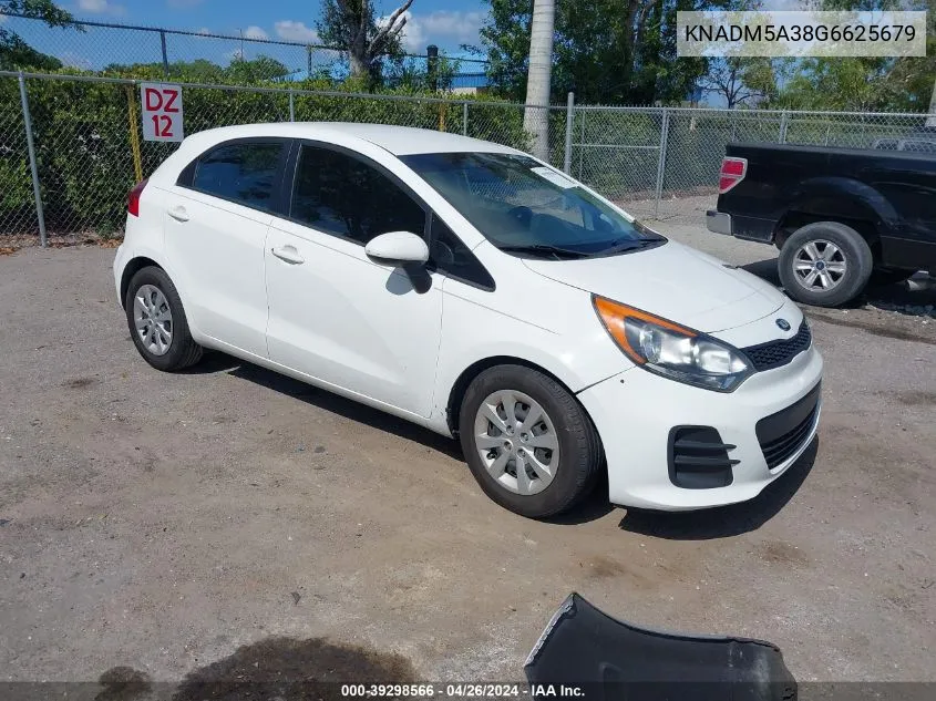 KNADM5A38G6625679 2016 Kia Rio Lx