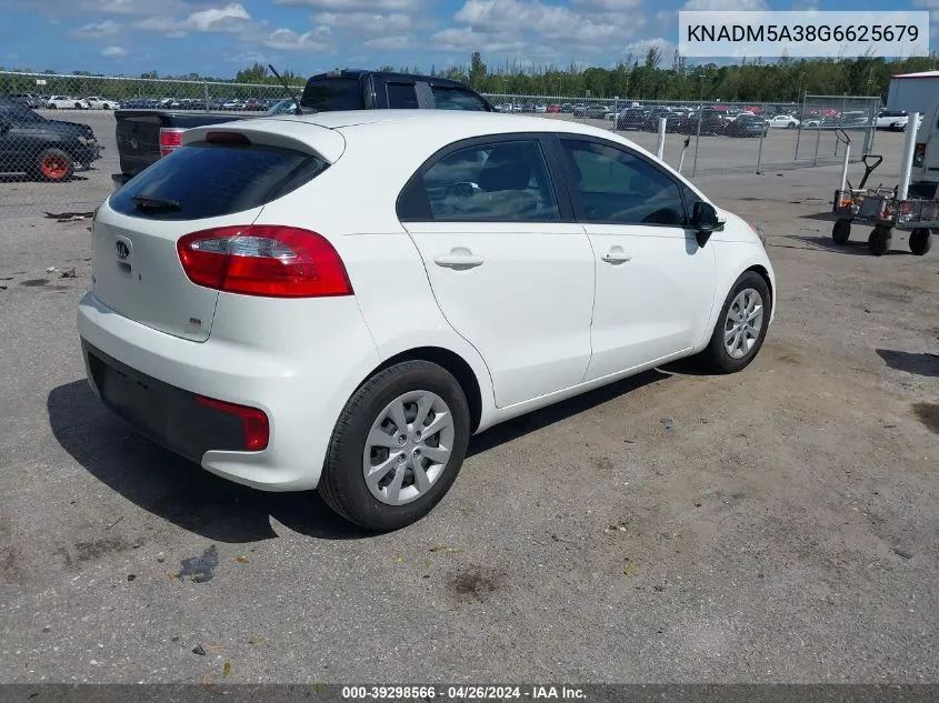 KNADM5A38G6625679 2016 Kia Rio Lx