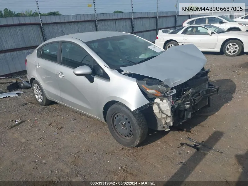 KNADM4A39G6687005 2016 Kia Rio Lx