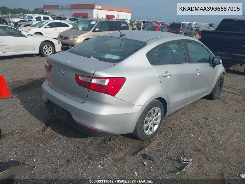 KNADM4A39G6687005 2016 Kia Rio Lx