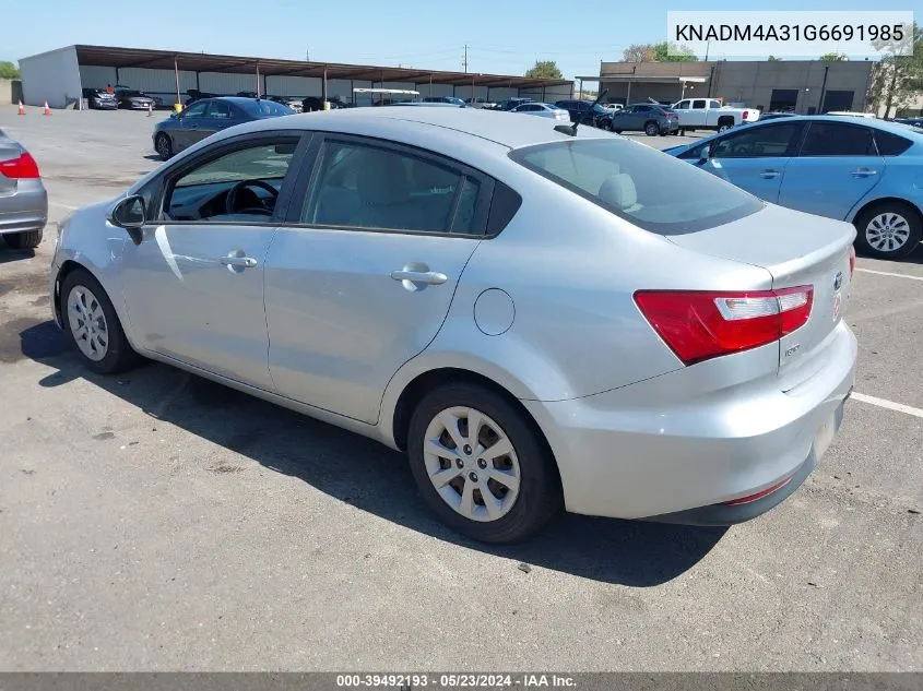 KNADM4A31G6691985 2016 Kia Rio Lx