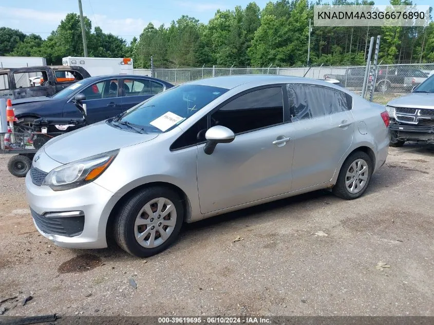 KNADM4A33G6676890 2016 Kia Rio Lx