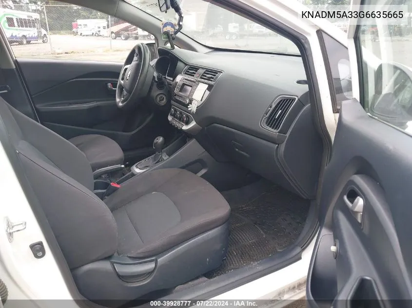 KNADM5A33G6635665 2016 Kia Rio Lx