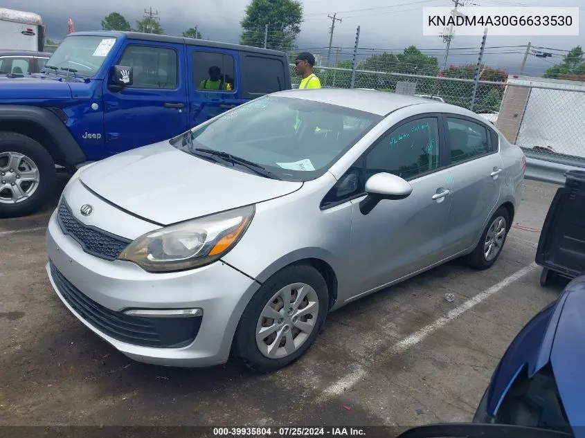 KNADM4A30G6633530 2016 Kia Rio Lx