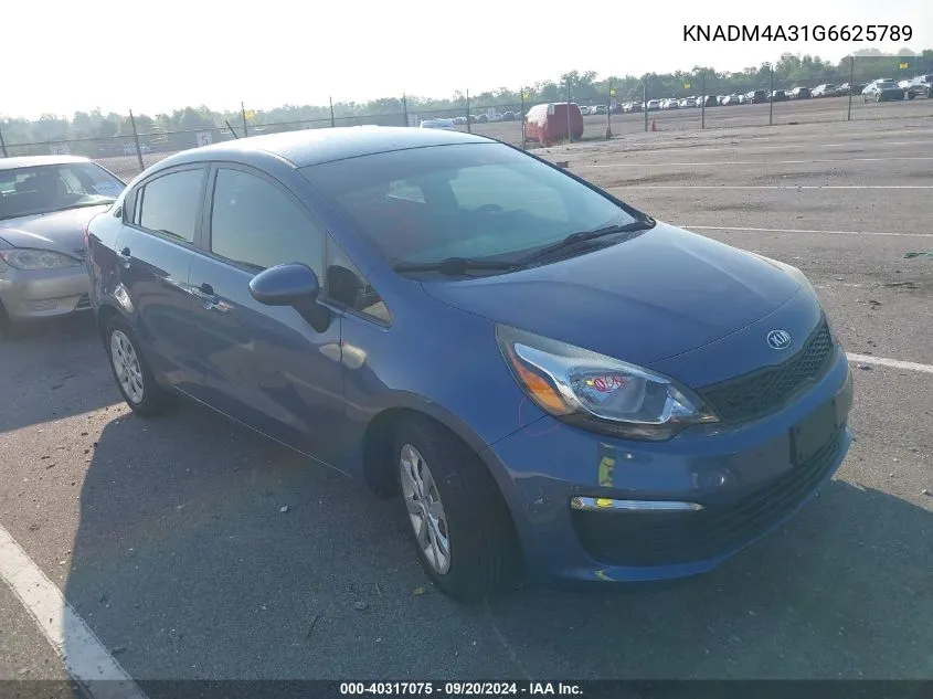 KNADM4A31G6625789 2016 Kia Rio Lx