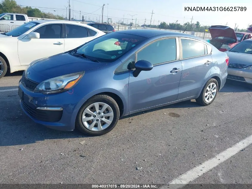 KNADM4A31G6625789 2016 Kia Rio Lx