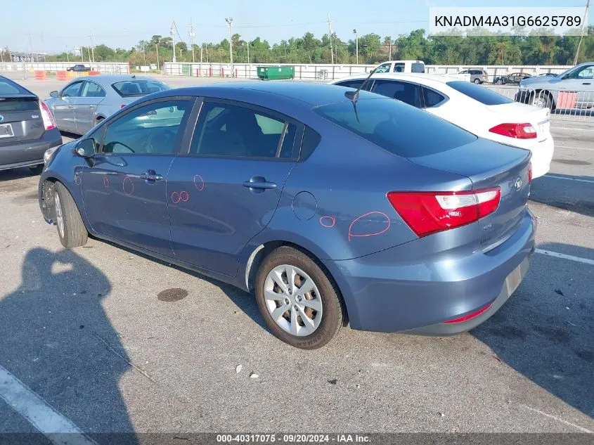 KNADM4A31G6625789 2016 Kia Rio Lx