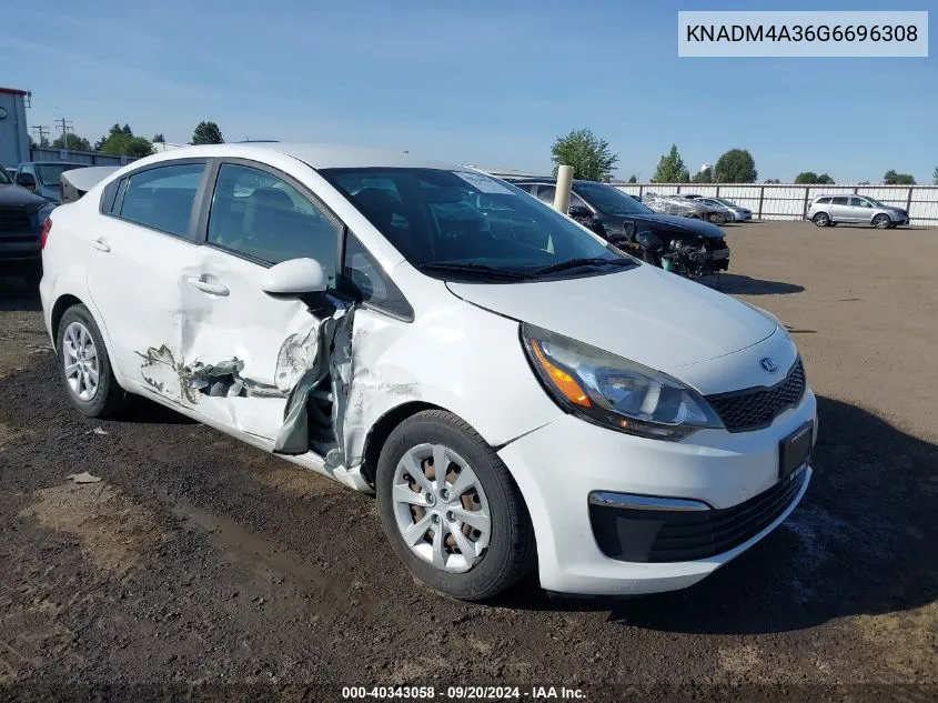 KNADM4A36G6696308 2016 Kia Rio Lx