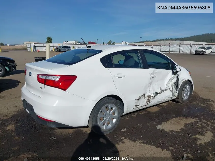 KNADM4A36G6696308 2016 Kia Rio Lx