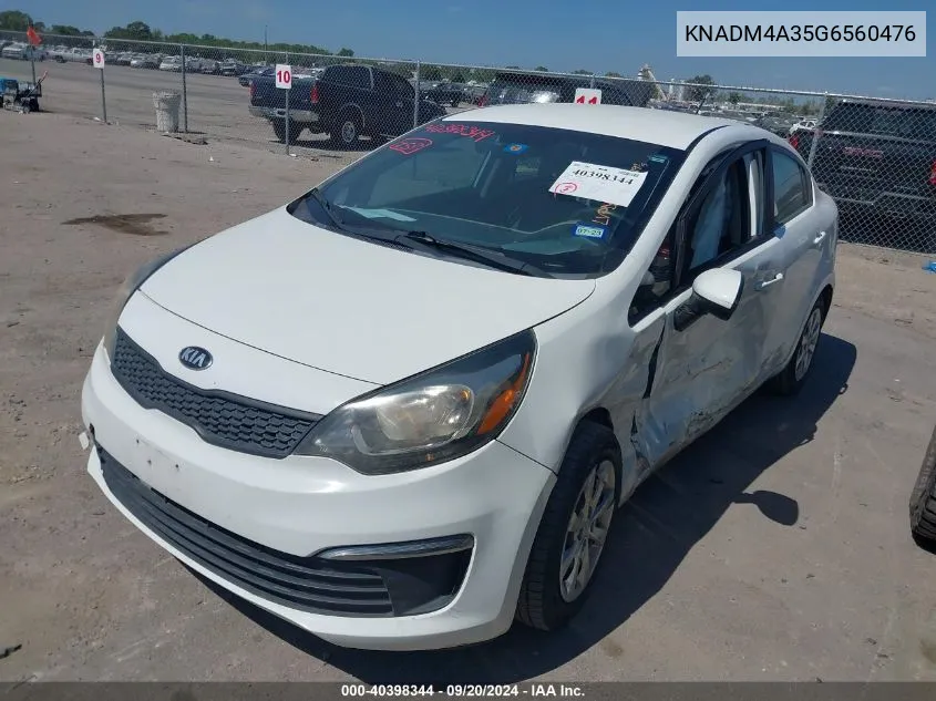 KNADM4A35G6560476 2016 Kia Rio Lx